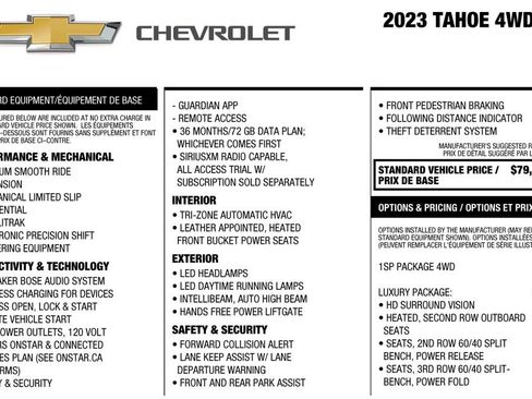 Used 2023 Chevrolet Tahoe RST w/ Luxury Package image 3