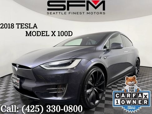 Used 2018 Tesla Model X 100D AWD/4WD image 1