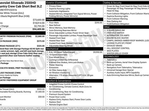New 2026 Chevrolet Silverado 2500 High Country w/ High Country Premium Package AWD/4WD image 9