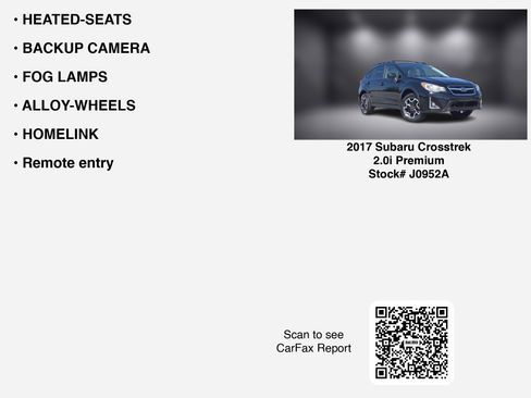 Used 2017 Subaru Crosstrek 2.0i Premium AWD/4WD image 7
