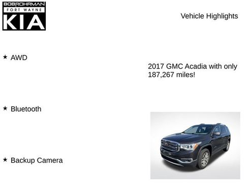 Used 2017 GMC Acadia SLE w/ Driver Alert Package I AWD/4WD image 8