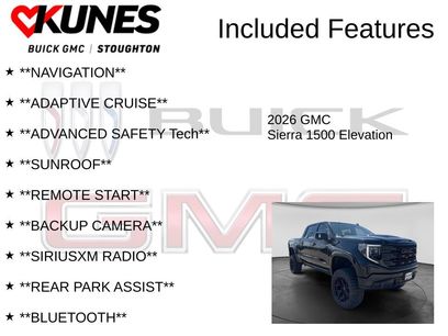 New 2026 GMC Sierra 1500 Elevation w/ Elevation Premium Package
