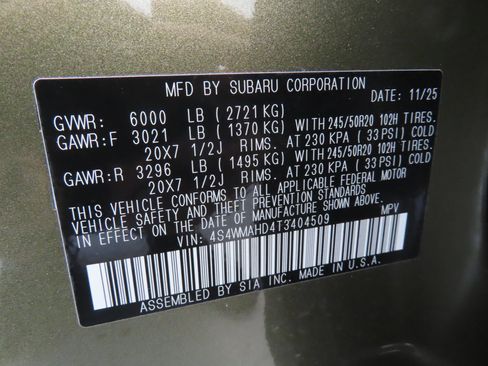Used 2026 Subaru Ascent Limited Bronze AWD/4WD image 30