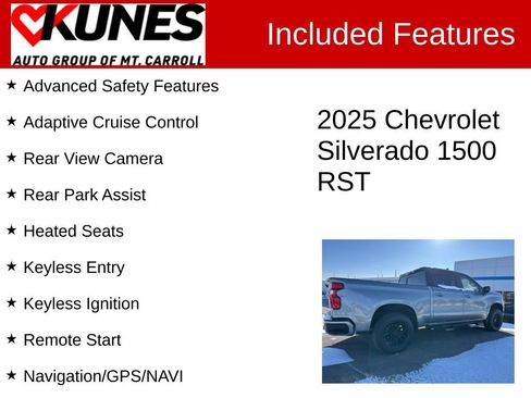 Used 2025 Chevrolet Silverado 1500 RST w/ Convenience Package II image 3
