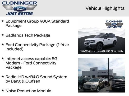 New 2026 Ford Bronco Sport Badlands w/ Badlands Tech Package AWD/4WD image 9