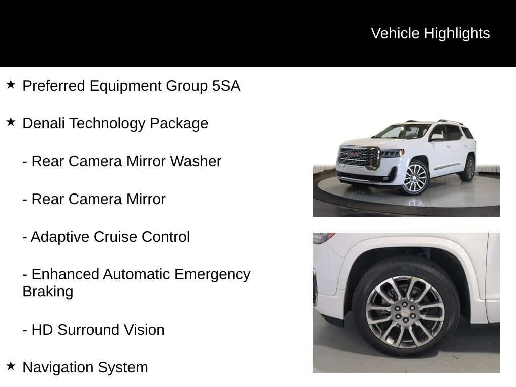Used 2023 GMC Acadia Denali w/ Denali Technology Package AWD/4WD image 7