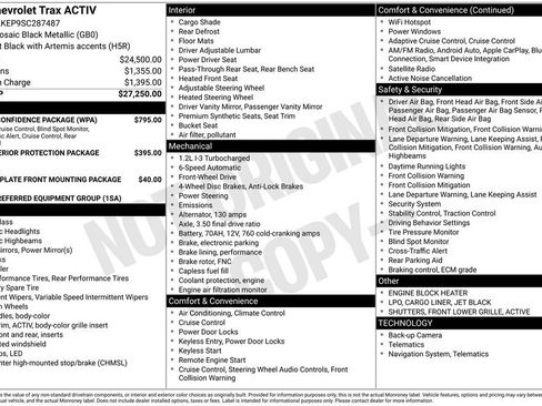 Used 2025 Chevrolet Trax ACTIV w/ Driver Confidence Package image 9