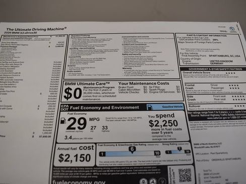 New 2026 BMW X3 xDrive30i w/ Premium Package AWD/4WD image 32