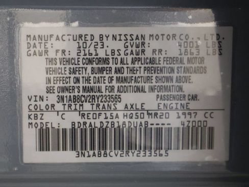 Used 2024 Nissan Sentra SV w/ SV Premium Package FWD image 52