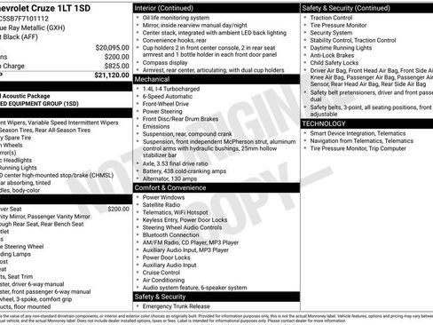 Used 2015 Chevrolet Cruze LT image 38