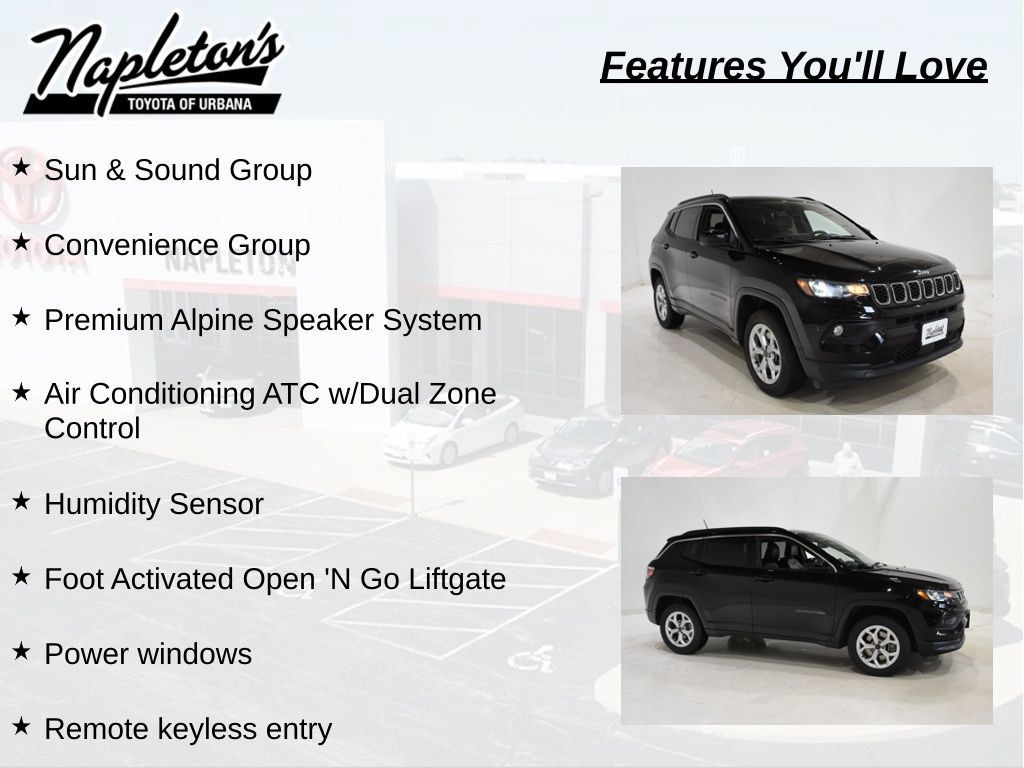 Used 2025 Jeep Compass Latitude w/ Sun & Sound Group AWD/4WD image 7