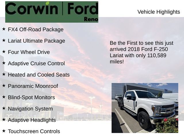 Used 2018 Ford F250 Lariat w/ Lariat Ultimate Package AWD/4WD image 4