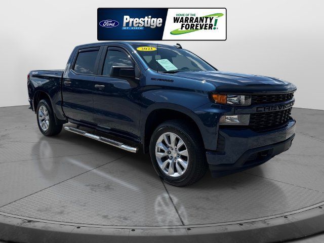 Used 2021 Chevrolet Silverado 1500 Custom w/ LPO, Dark Essentials Package AWD/4WD image 1
