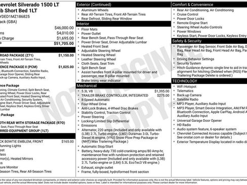 Certified 2021 Chevrolet Silverado 1500 LT w/ Z71 Off-Road Package AWD/4WD image 3
