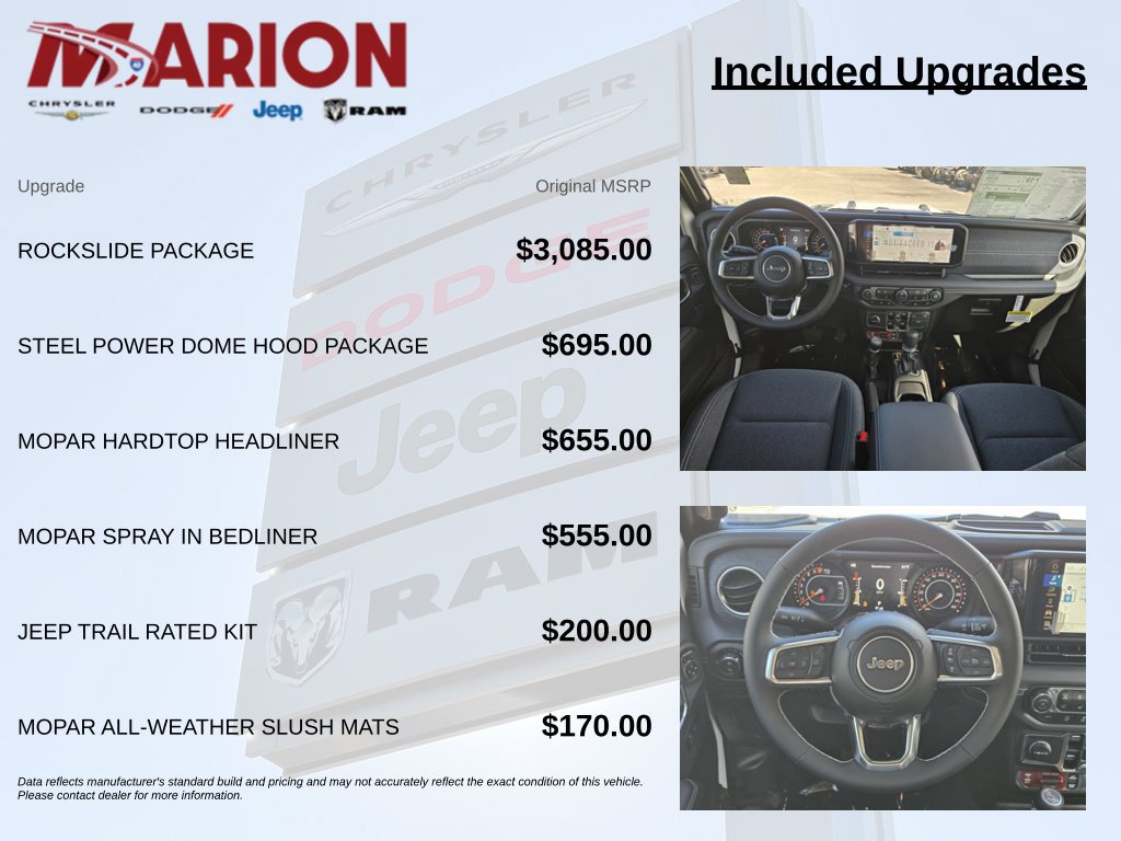 New 2026 Jeep Gladiator Rubicon w/ Rockslide Package AWD/4WD image 9