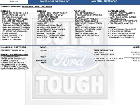New 2026 Ford Maverick XLT w/ Equipment Group 301A AWD/4WD image 2