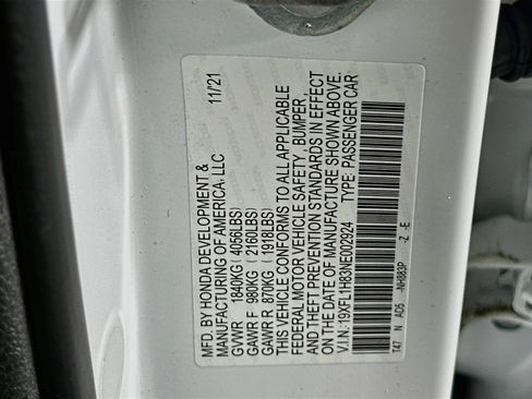 Used 2022 Honda Civic Sport Touring image 12