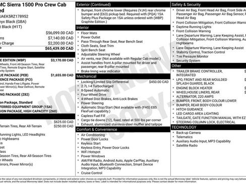 Used 2024 GMC Sierra 1500 Pro w/ Graphite Edition AWD/4WD image 37