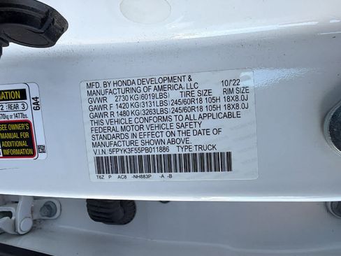 Used 2023 Honda Ridgeline RTL image 30