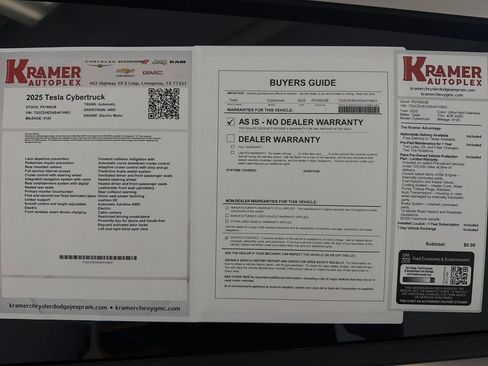 Used 2025 Tesla Cybertruck AWD Crew Cab image 34
