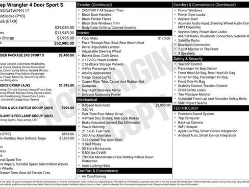 New 2026 Jeep Wrangler Unlimited Sport AWD/4WD image 24