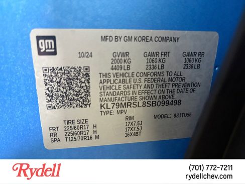 Used 2025 Chevrolet TrailBlazer LT w/ LT Cold Weather Package image 22