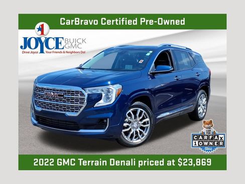 Certified 2022 GMC Terrain Denali w/ LPO, Floor Liner Package AWD/4WD image 1