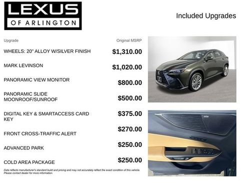 Certified 2025 Lexus NX 350h 350h Luxury w/ Cold Area Package image 4