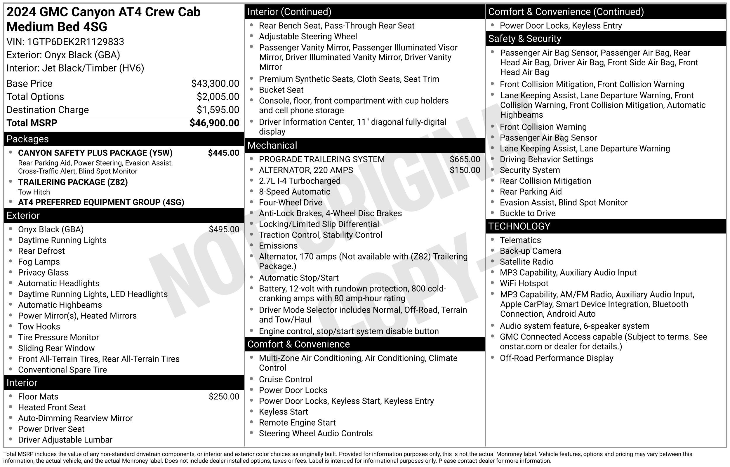 Used 2024 GMC Canyon AT4 w/ Canyon Safety Plus Package AWD/4WD image 4