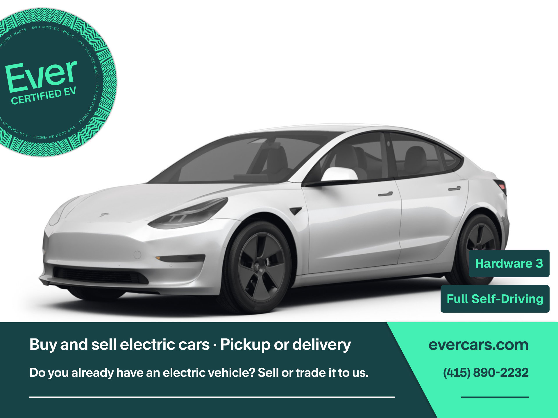 Used 2022 Tesla Model 3 Long Range AWD/4WD image 1