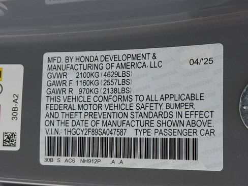 New 2025 Honda Accord Touring image 38