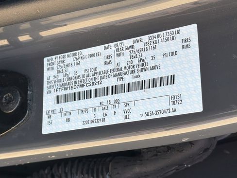 Used 2021 Ford F150 Lariat AWD/4WD image 34