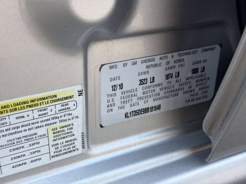 Used 2011 Chevrolet Aveo LT w/ Power and Convenience Package FWD image 33