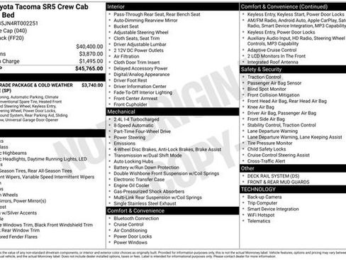 Used 2024 Toyota Tacoma SR5 image 7