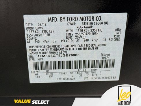 Used 2018 Ford Explorer Sport w/ Equipment Group 401A AWD/4WD image 36
