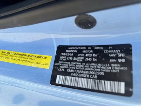 Used 2019 Hyundai Veloster N N w/ Performance Package image 37