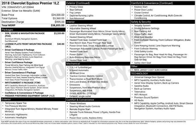 Used 2018 Chevrolet Equinox Premier AWD/4WD image 12