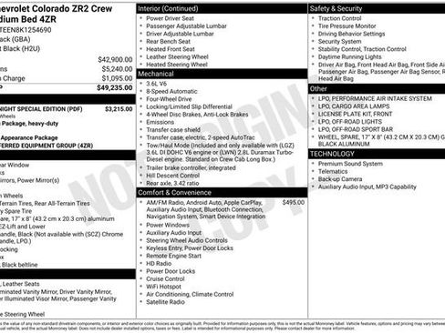 Used 2019 Chevrolet Colorado ZR2 w/ ZR2 Midnight Special Edition AWD/4WD image 33