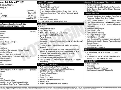 Used 2022 Chevrolet Tahoe LT RWD image 6