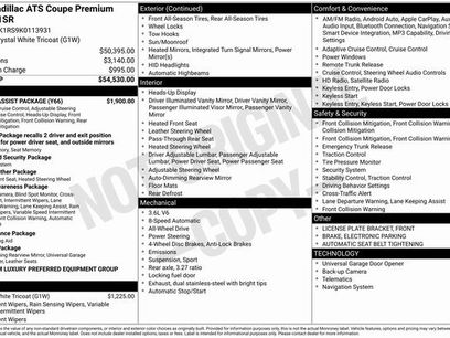 Used 2019 Cadillac ATS Premium Luxury w/ Driver Assist Package
