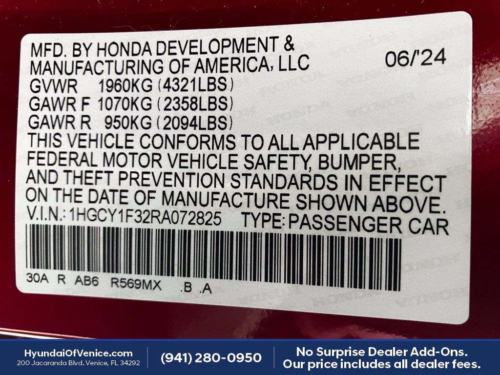 Used 2024 Honda Accord EX image 21