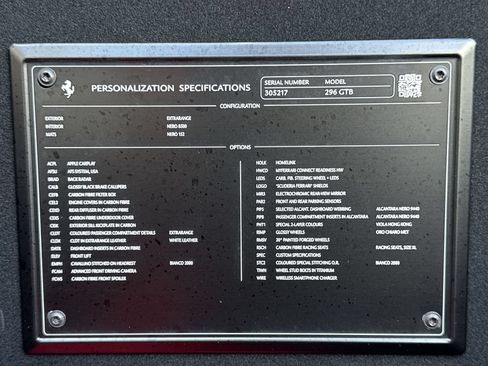 Certified 2024 Ferrari 296 GTB RWD image 25