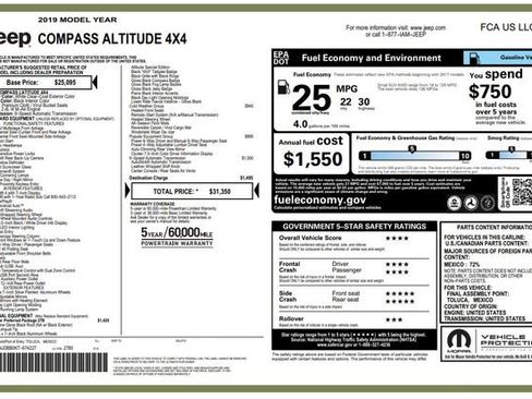 Used 2019 Jeep Compass Altitude image 19