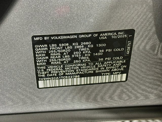 Used 2026 Volkswagen Atlas SE AWD/4WD image 37