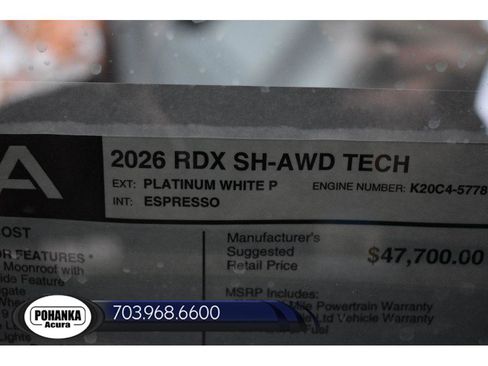 New 2026 Acura RDX w/ Technology Package image 36
