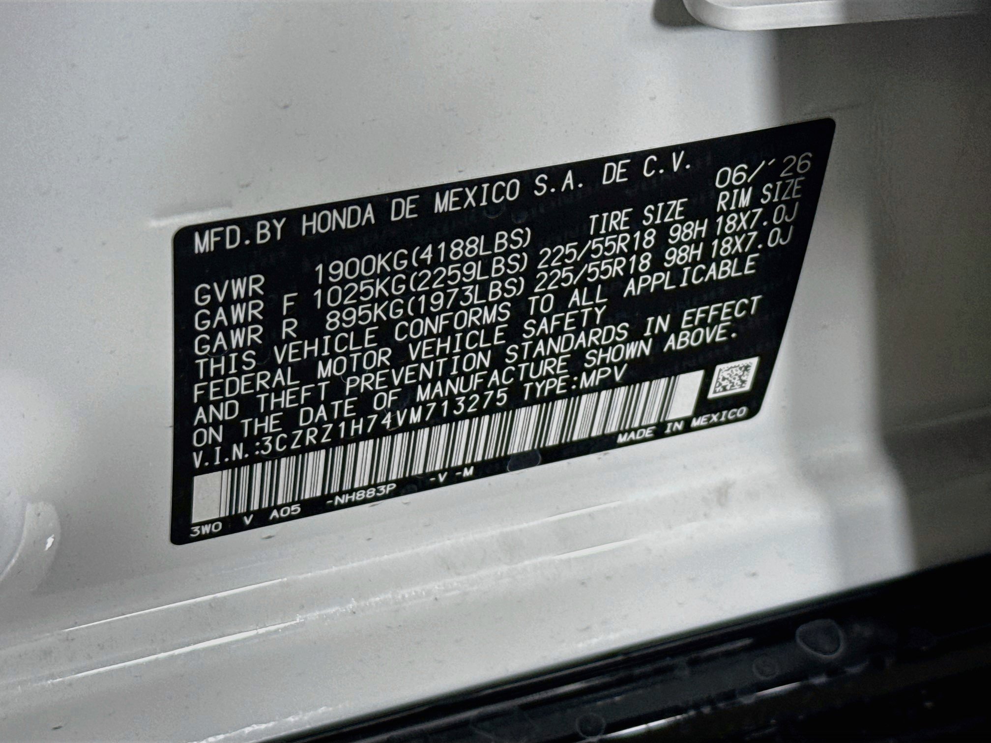 New 2027 Honda HR-V EX-L image 38