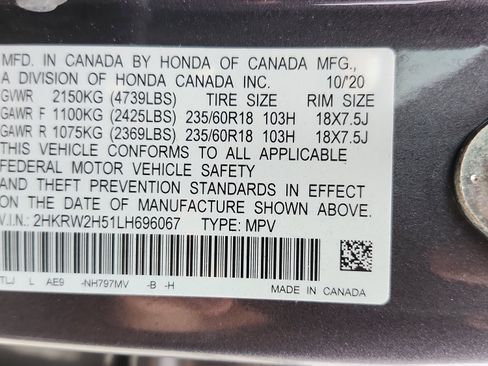 Certified 2020 Honda CR-V EX image 36