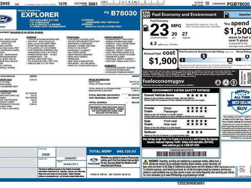 Used 2023 Ford Explorer XLT w/ Equipment Group 202A image 41