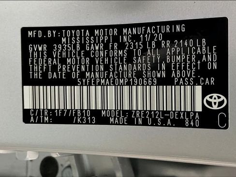 Certified 2021 Toyota Corolla LE FWD image 57