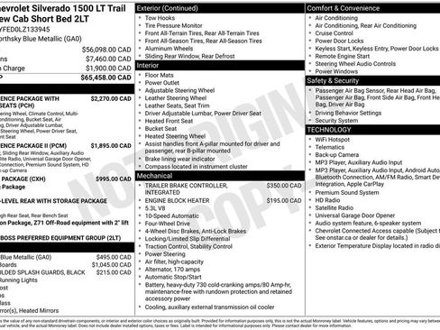 Used 2020 Chevrolet Silverado 1500 LT Trail Boss AWD/4WD image 26